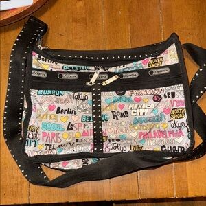 Lesportsac Multicolor City Print Crossbody Bag